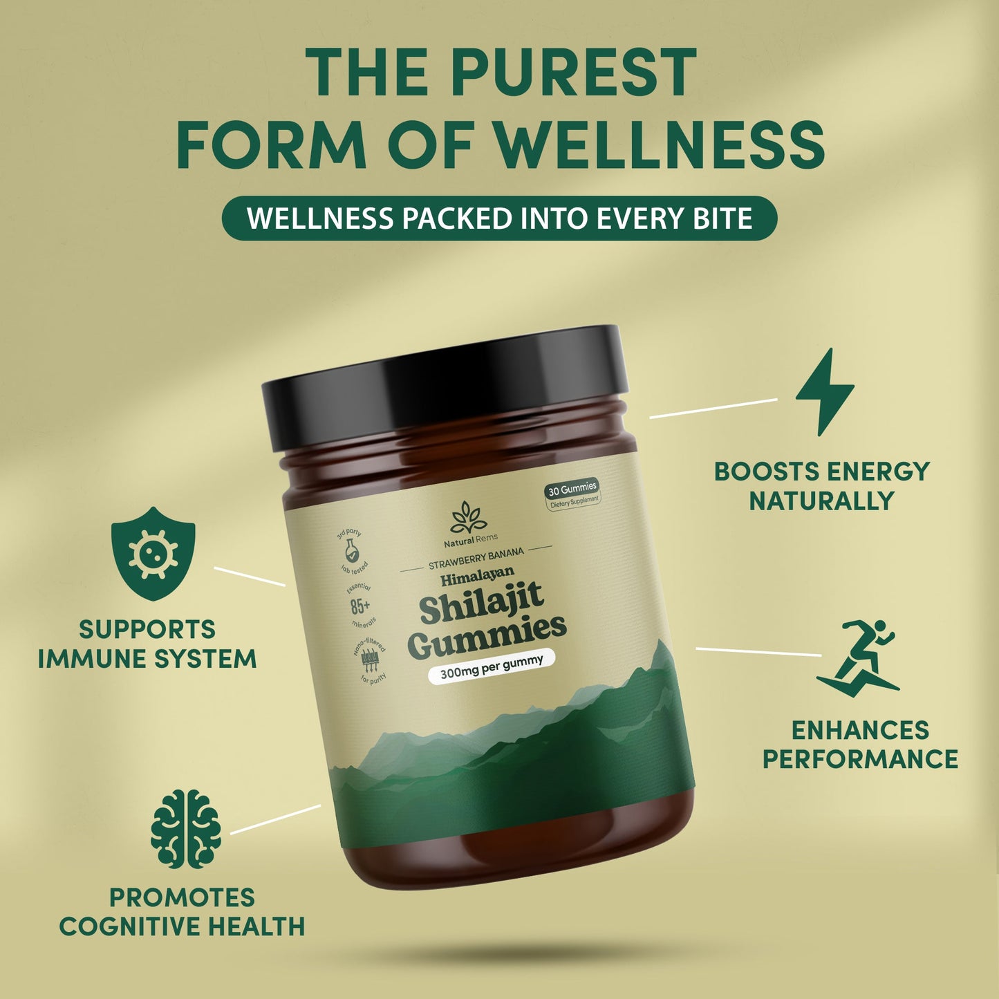Pineapple Shilajit Gummies