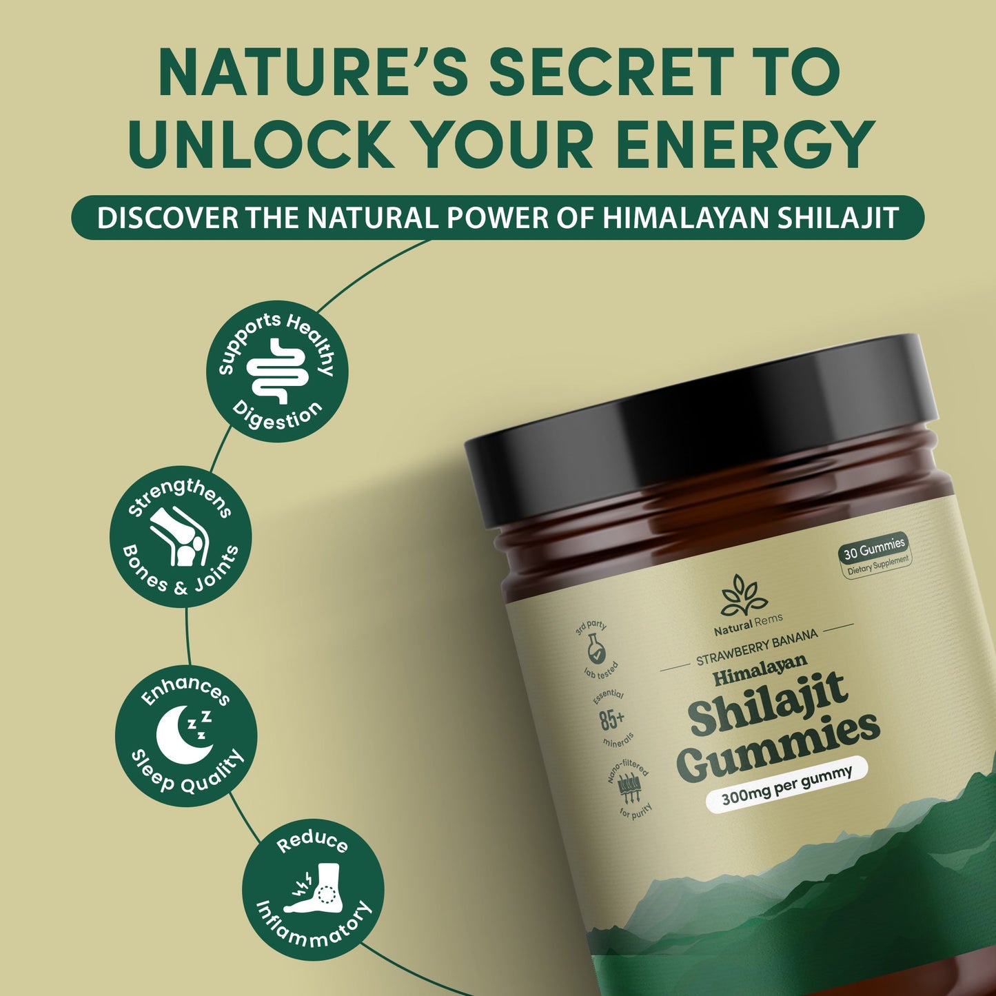 Pineapple Shilajit Gummies