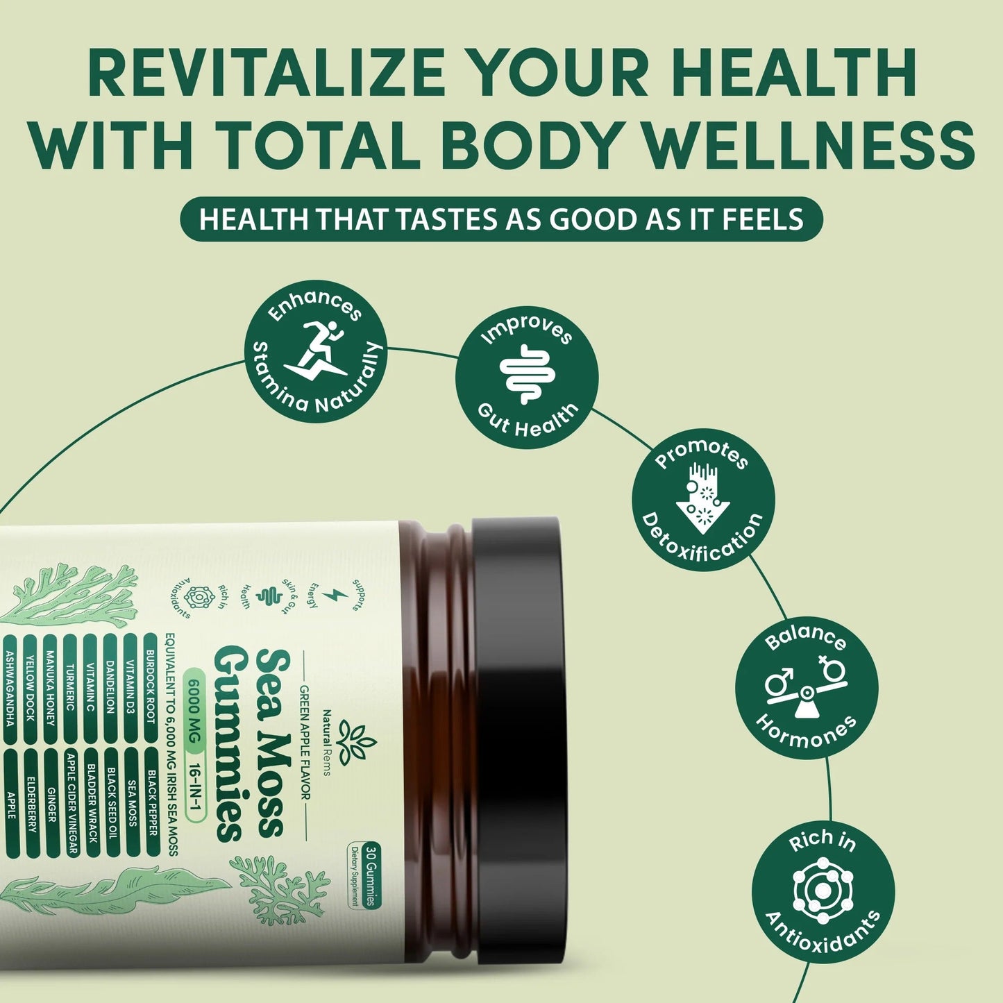 Sea Moss 16-In-1 Gummies - For Joint Relief & Mobility